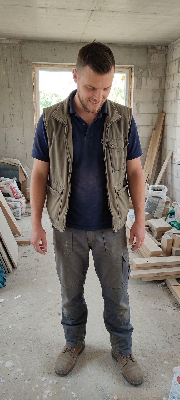 Brunner Böden &mdash; Benjamin Brunner bei der Arbeit (KI-bearbeitete Abbildung)